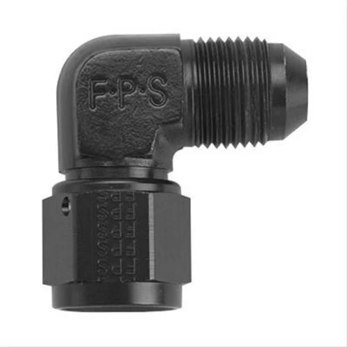 Fragola 498105-BL Black -10 AN 90 Degree Male to Female Swivel Fitting
