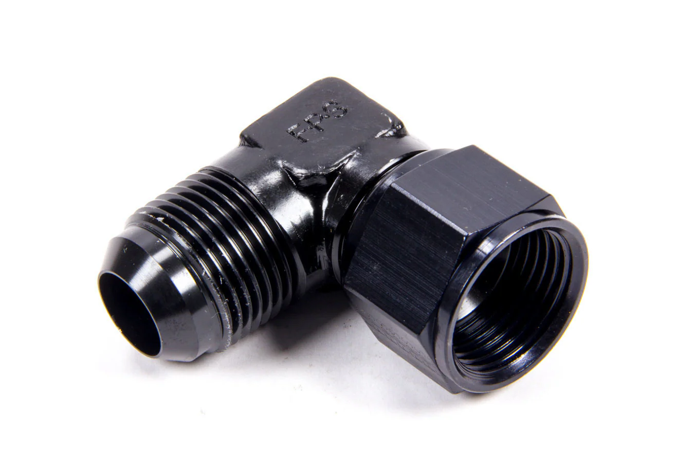Fragola 498108-BL Black -16 AN 90 Degree Male to Female Swivel Fitting