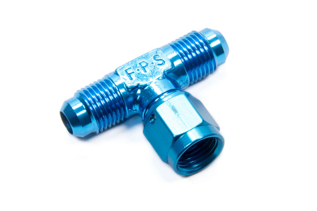Fragola 498203 Blue -6 AN Tee Female Swivel on Side Fitting