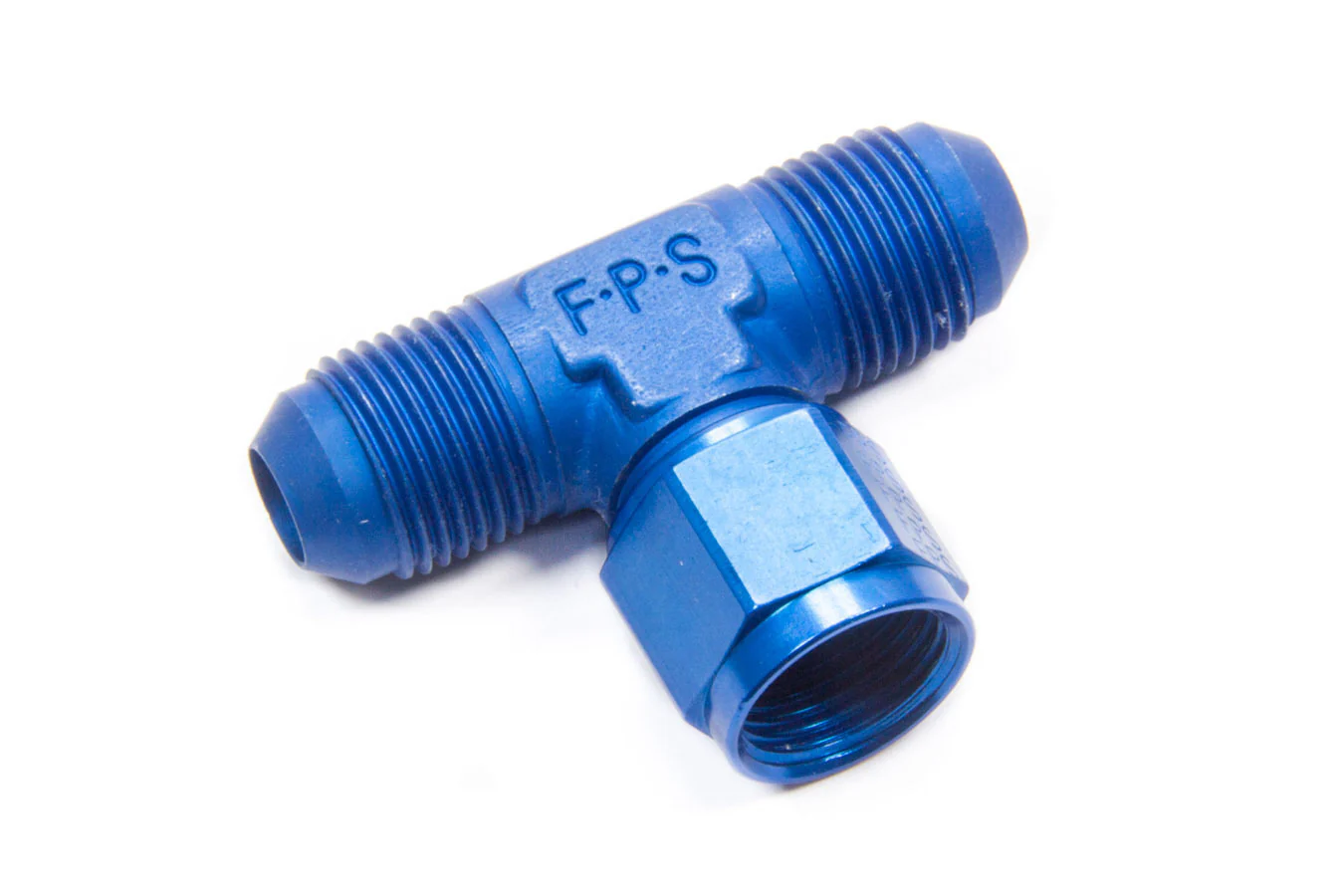 Fragola 498204 Blue -8 AN Tee Female Swivel on Side Fitting