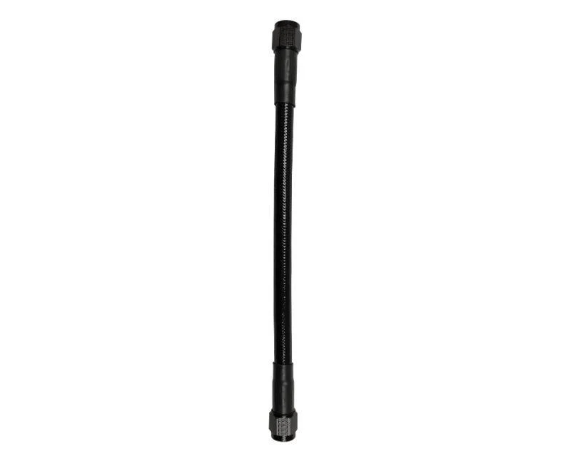 Fragola 6026-1-1-46BL -6 AN EXT Black PTFE Lined Stainless Hose Assembly 46 inch