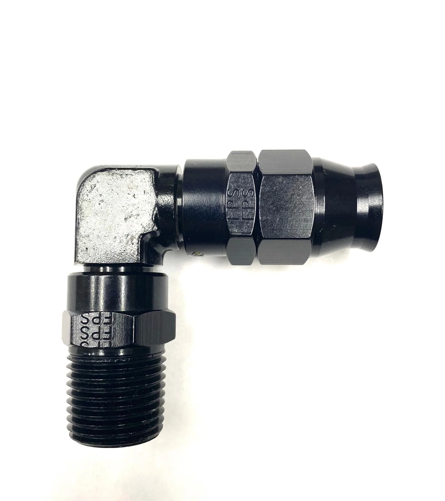Fragola 689909-BL Black Real Street PTFE -10 AN Hose End to 3/4 NPT 90 Degree