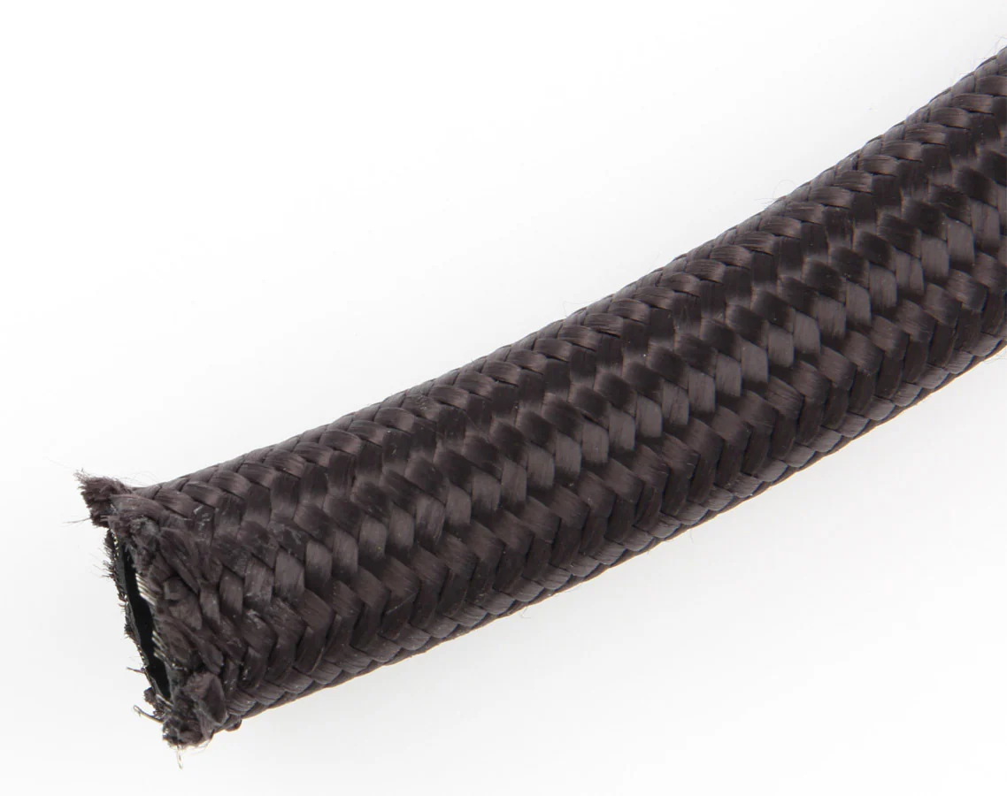 Fragola 840008 -8 Black Premium Braided Nylon Race Hose - 1.0 Foot of Hose