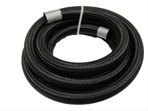 FRAGOLA 840512 -12 Black Premium Braided Nylon Race Hose 5 Foot Roll