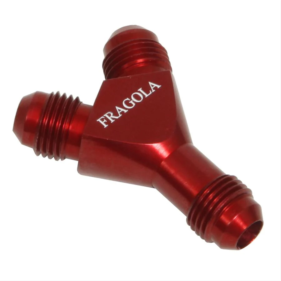 Fragola 900606-RD Red -6 AN Male Y Fitting