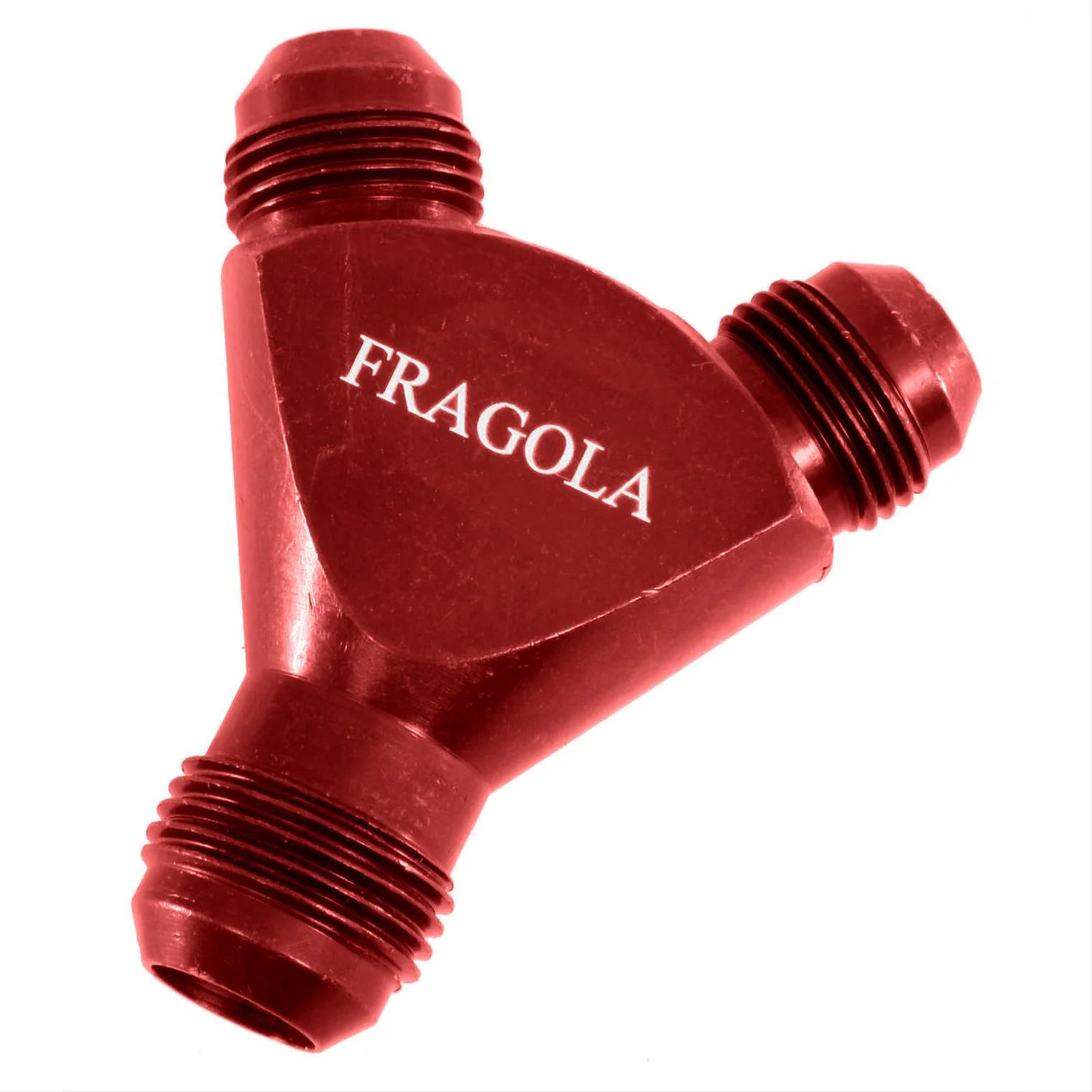 Fragola 900611-RD Red -10 AN to -8 AN to -8 AN Male Y Fitting