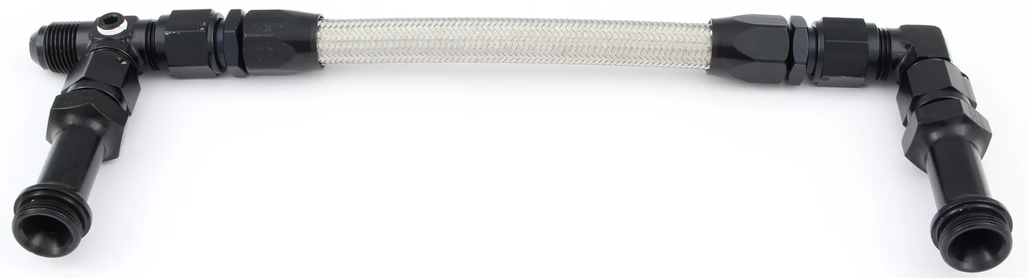 Fragola 920005-BL #8 Fuel Line Kit 7/8-20 Dual Inlet 4500 Black