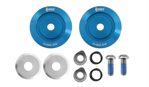 HANS AK113111B Post Collar Anchors, Blue