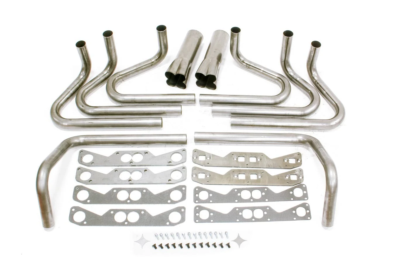 Hedman 65630 1-7/8in SBC Weld Up Kit- 3-1/2in Weld On Collecto