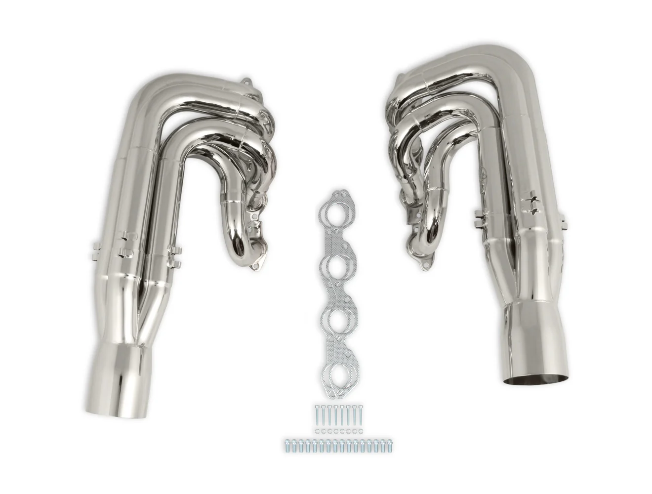Hooker 2502-6 BBC Dragster Headers Downswept 3-Step Chrome