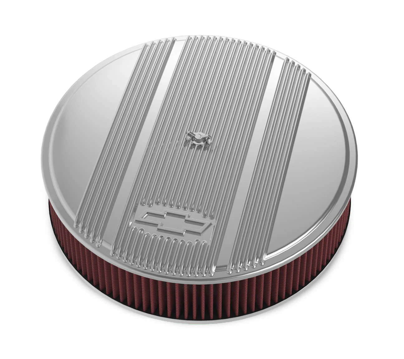 Holley 120-174 14 x 3 Air Cleaner Finned Bowtie Polished