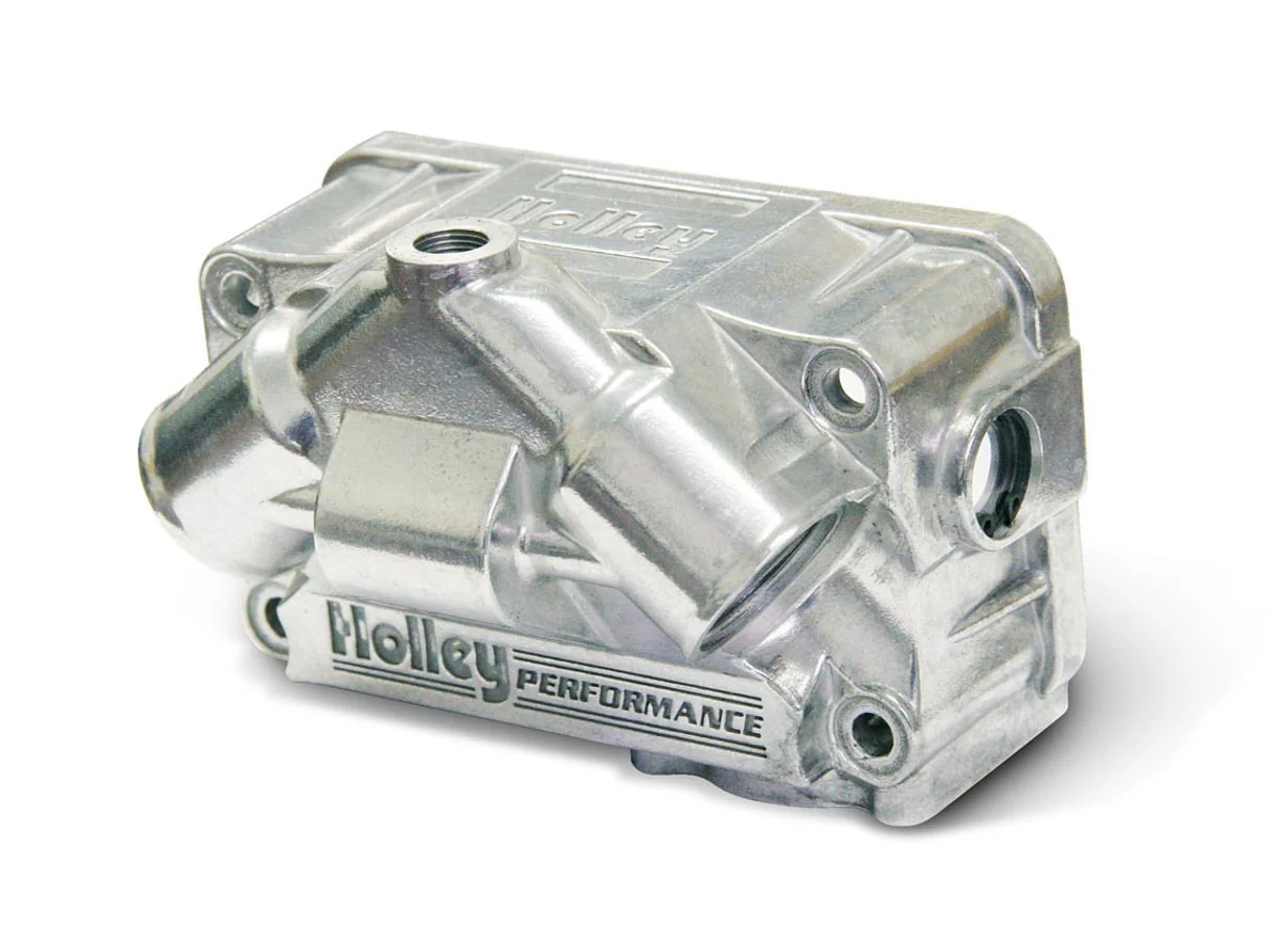 Holley 134-71S Primary V Fuel Bowl - Alum w/Clear Sight Glass