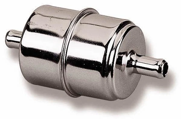 Holley 162-523 3/8in Chrome Fuel Filter