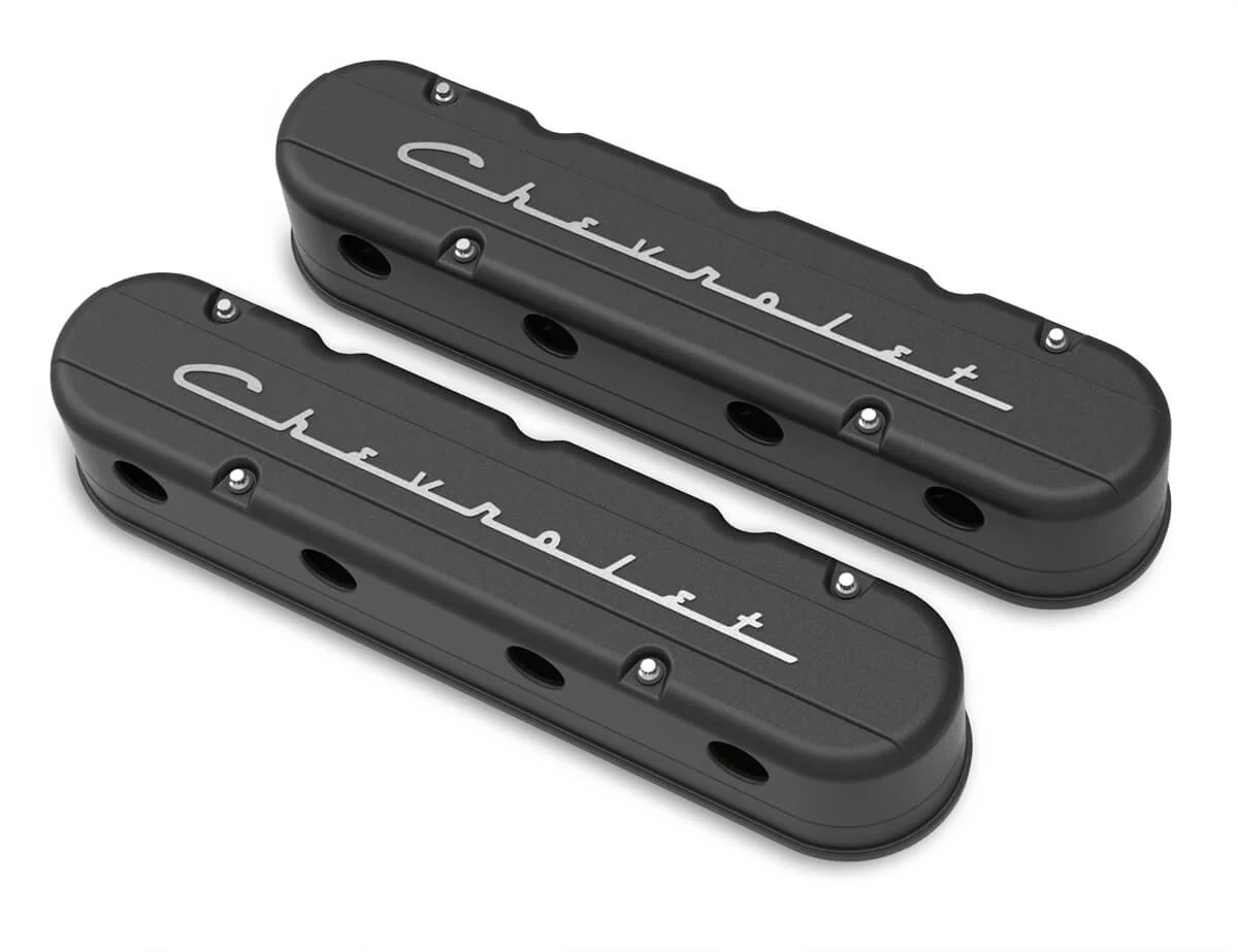 Holley 241-177 Valve Cover Set GM LS 2-Piece Design
