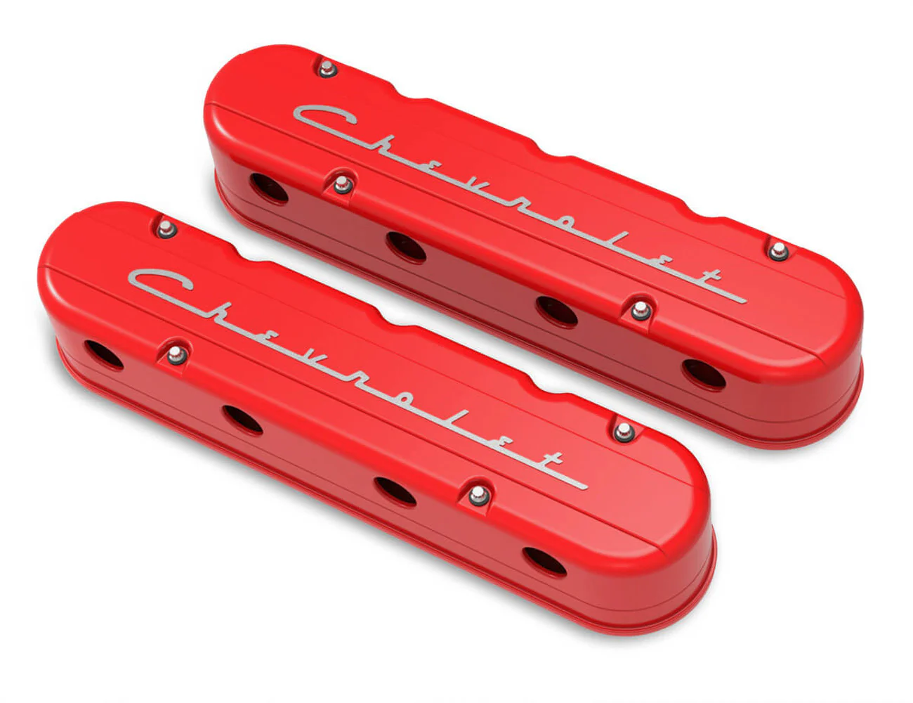 Holley 241-179 Valve Cover Set 2-Piece GM LS w/Chevrolet Logo
