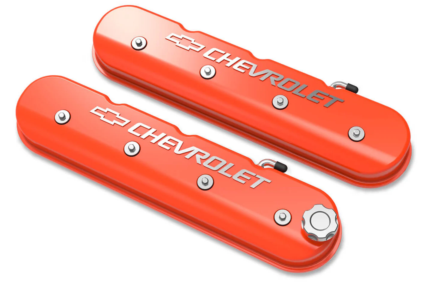 Holley 241-403 LS Series Valve Covers w/Bowtie Chevrolet Logo