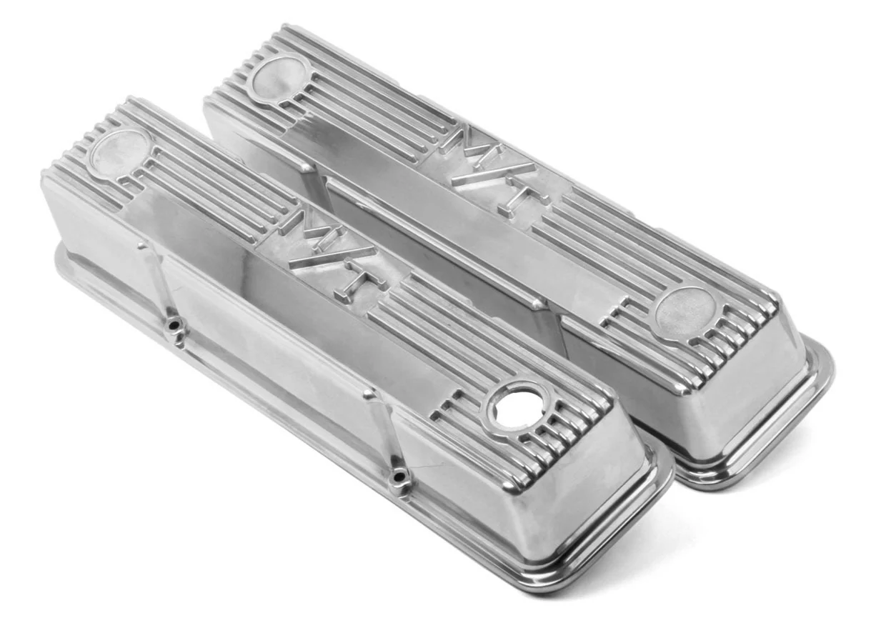 Holley 241-82 SBC M/T Valve Cover Set - Polished