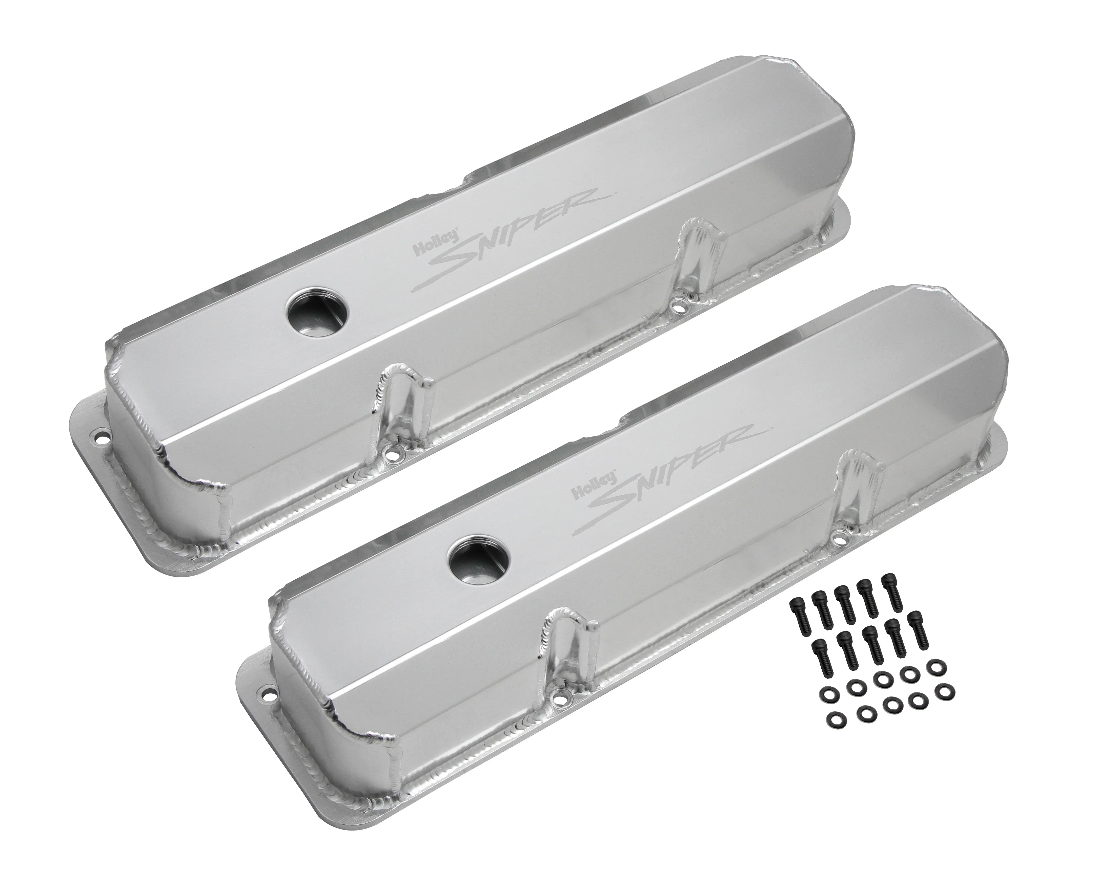 Holley 890001 Sniper Fabricated Valve Covers  BBF FE Tall