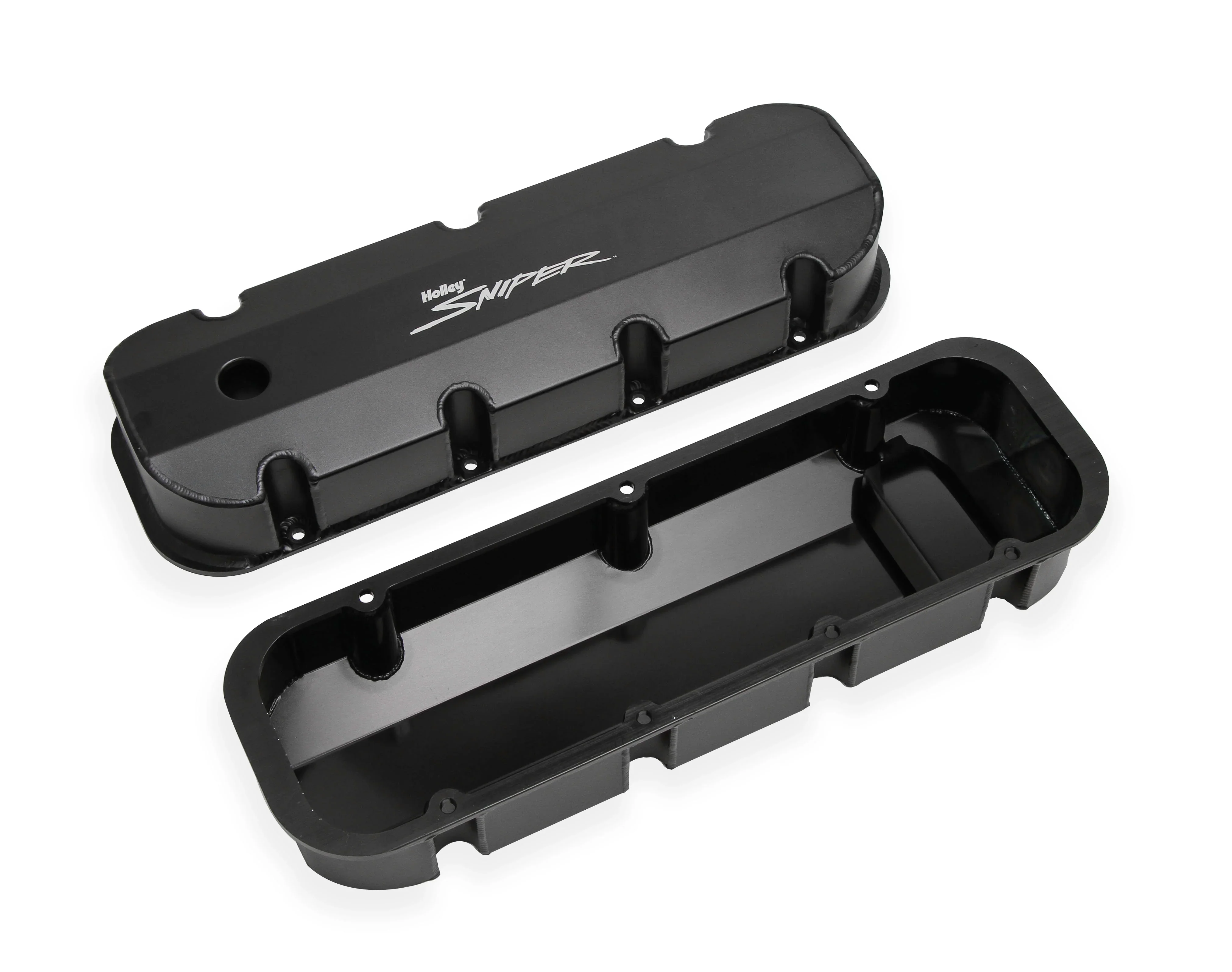 Holley 890004B Sniper Fabricated Valve Covers  BBC Tall - Image 2