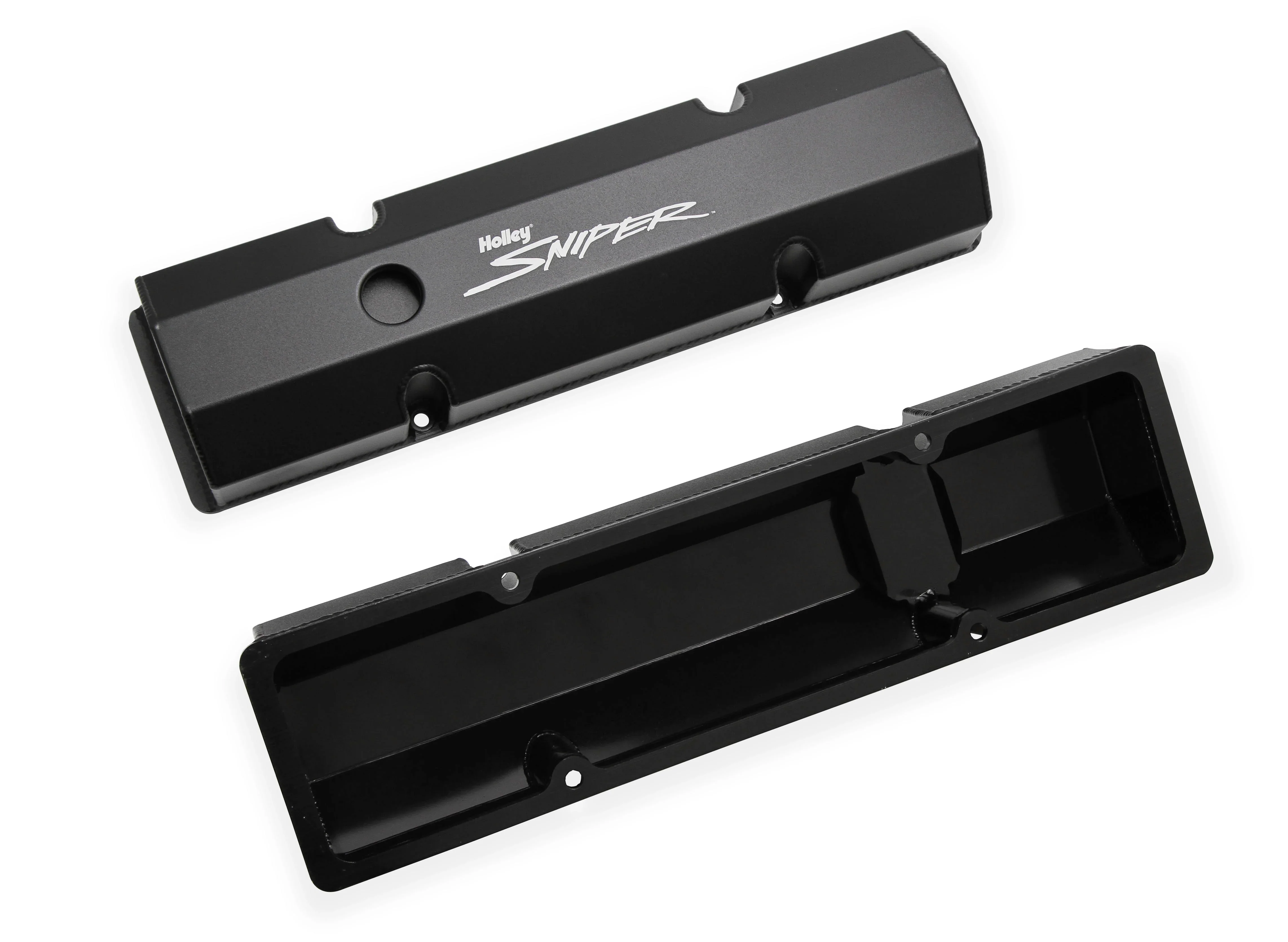 Holley 890010B Sniper Fabricated Valve Covers  SBC Tall - Image 2