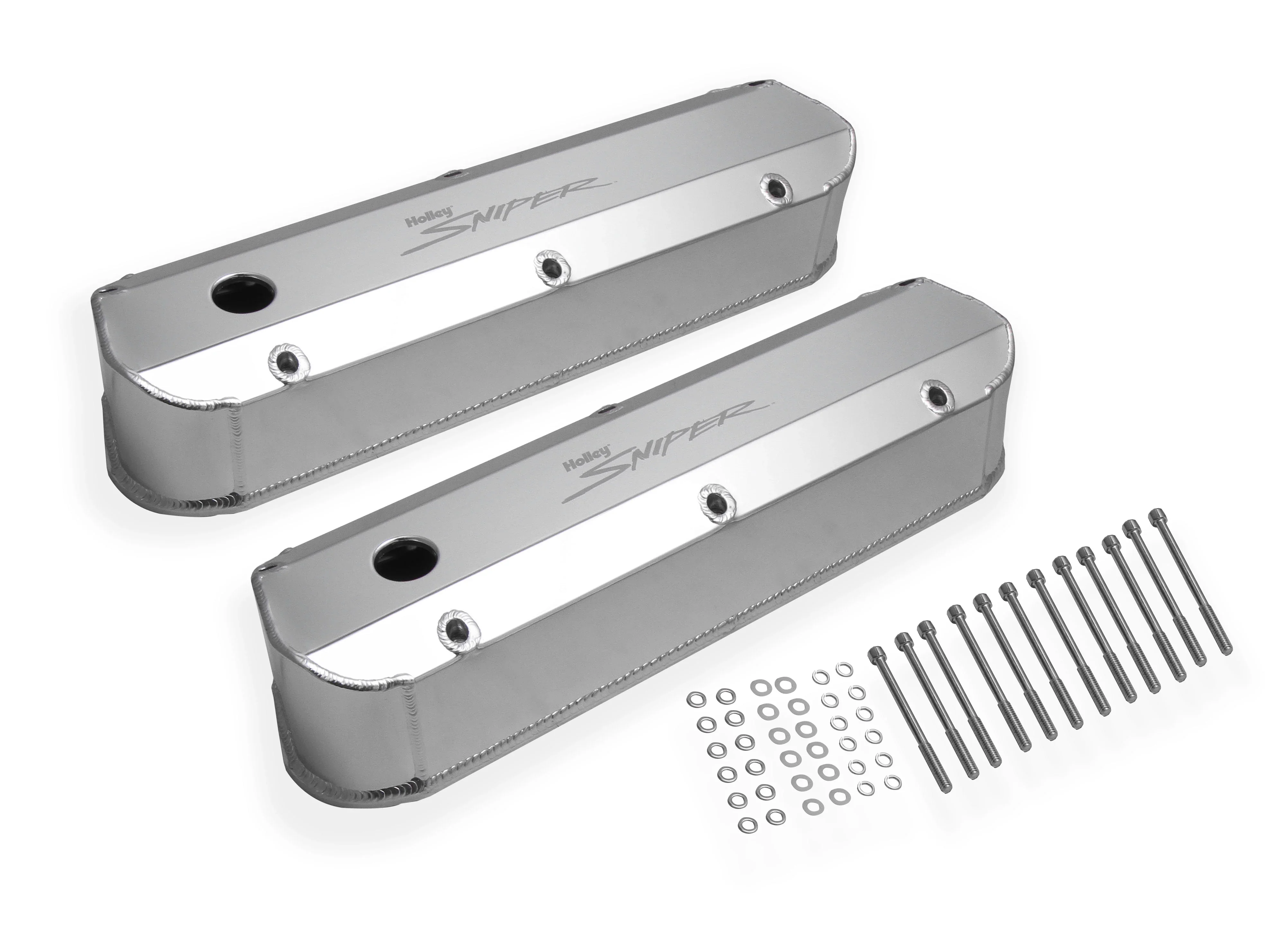 Holley 890012 Sniper Fabricated Valve Covers  SBF Tall