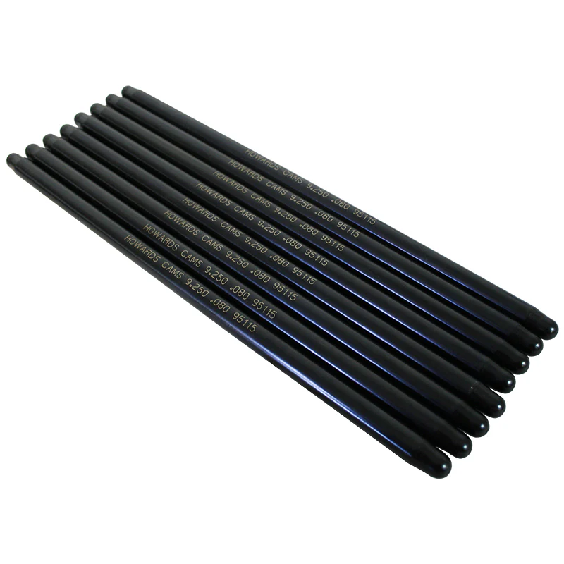 Howards Cams 95115 Swedged End Pushrods 3/8, 9.250 Length, .080 Wall, Set of 8