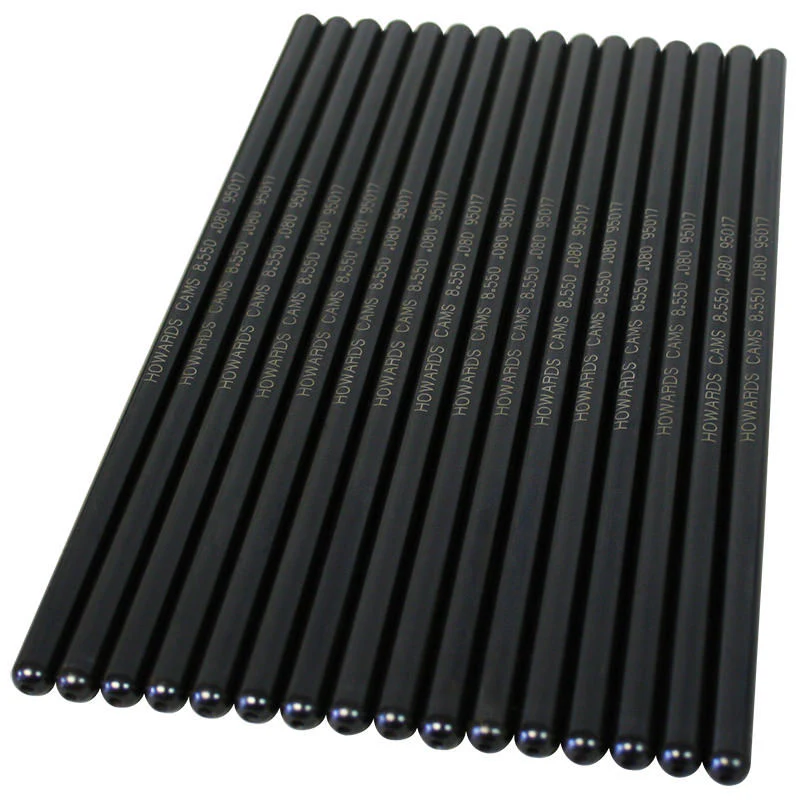 Howards Cams 95017 Swedged End Pushrods 5/16, 8.550 Length, .080 Wall, Set of 16