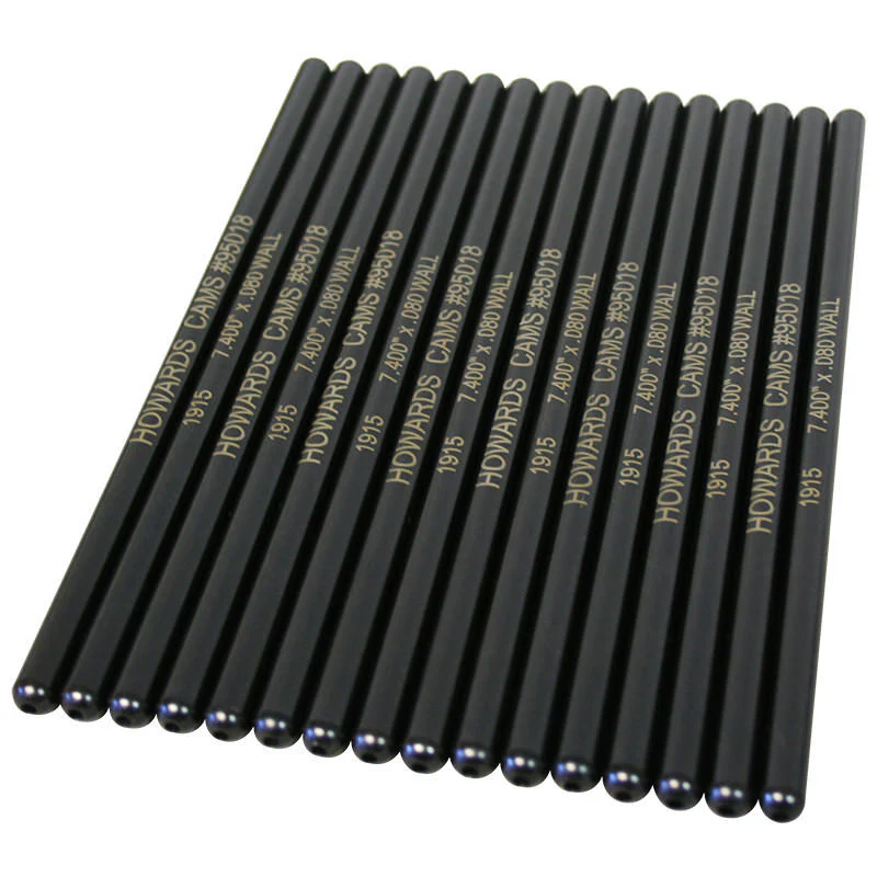 Howards Cams 95018 Swedged End Pushrods 5/16, 7.400 Length, .080 Wall, Set of 16
