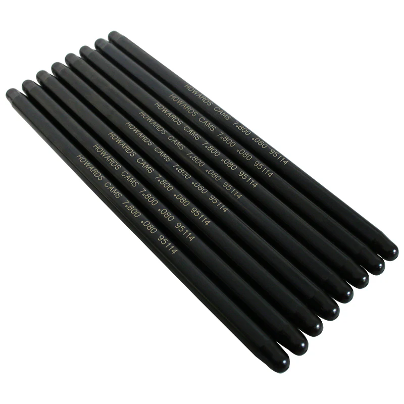 Howards Cams 95114 Swedged End Pushrods 3/8, 7.800 Length, .080 Wall, Set of 8
