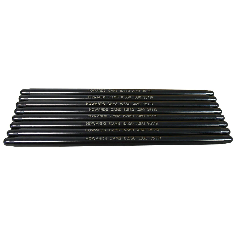 Howards Cams 95119 Swedged End Pushrods 3/8, 8.550 Length, .080 Wall, Set of 8