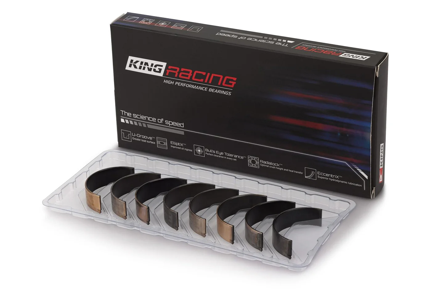 King Bearings CR803XPN Connecting Rod Bearing Set, Sbc 265Ci 283Ci 327Ci