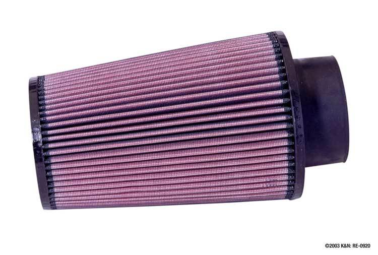 K&N RE-0920 Universal Conical Clamp-On Air Filter 4.625 x 6