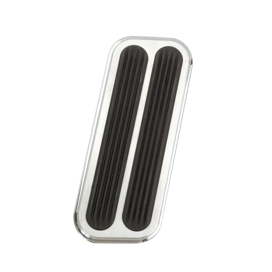 Lokar BAG-6092 Pedal Pad, Gas, Rubber Pads, Billet Alum, Brushed, Gm F-Body, 67-69, Each