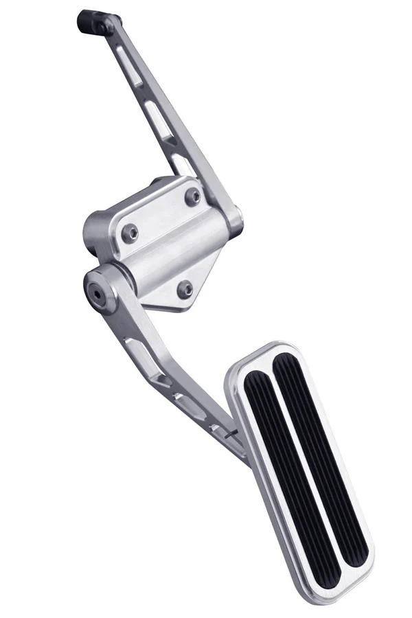 Lokar BAG-6164 Pedal Assembly, Gm Fullsize Truck 67-70, Gas, Firewall Mount, Alum Brushed