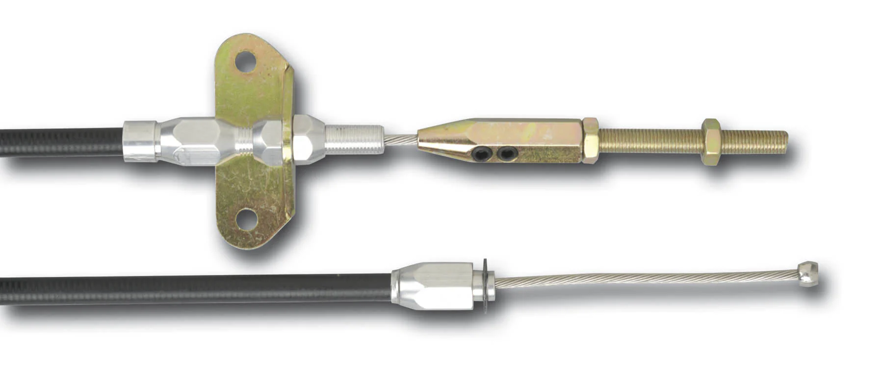 Lokar EC-8001U Parking Brake Cable, Connector, 6 Ft Cut To Fit, Polyurethane Housing, Black