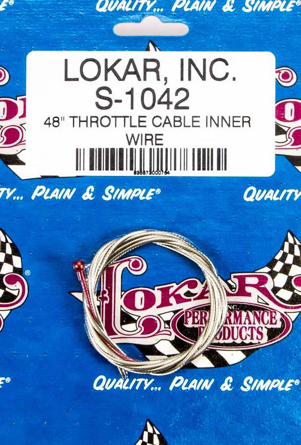 Lokar S-1042 48 Throttle Cable Inner Wire **While Supplies Last