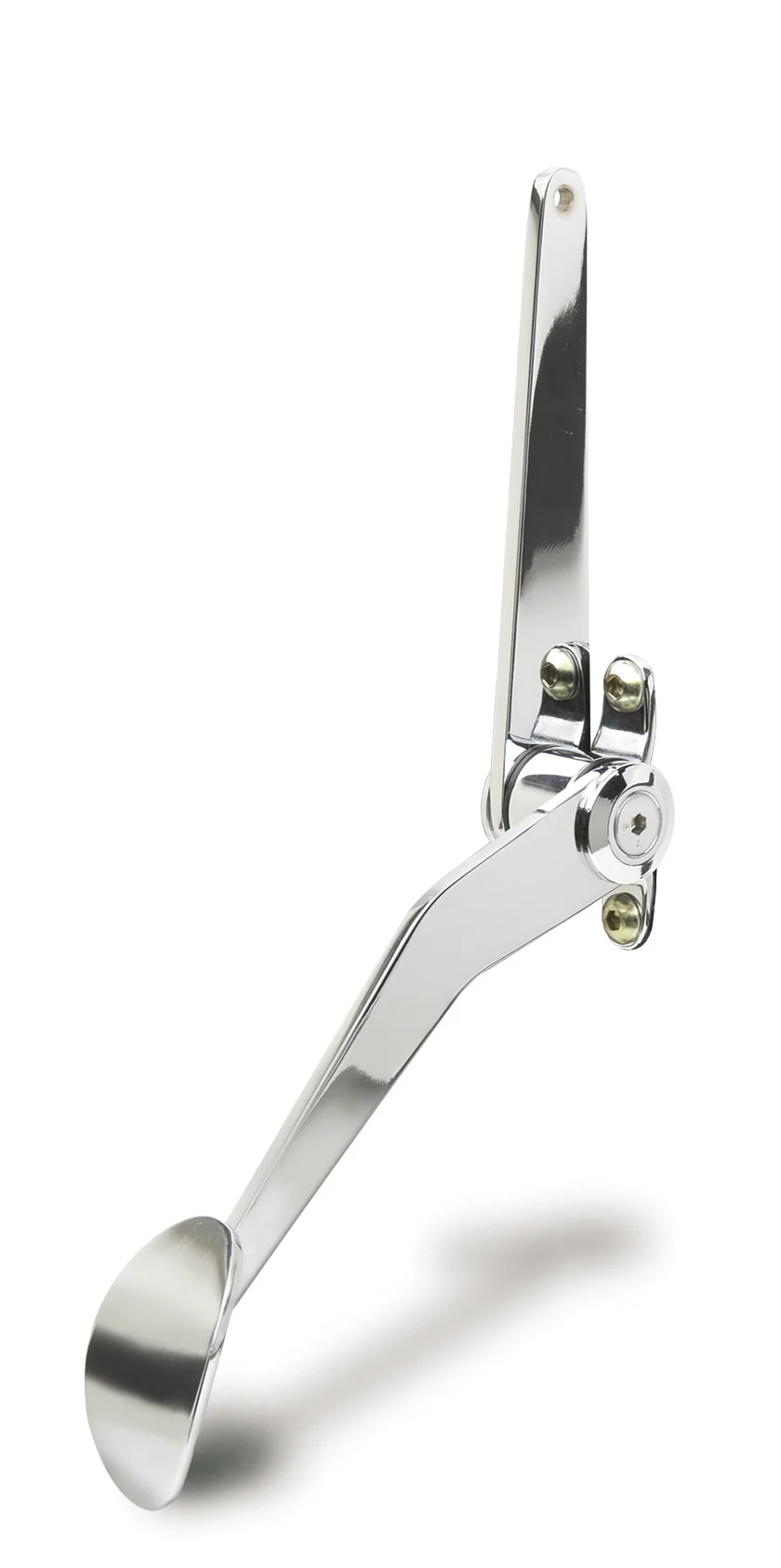 Lokar SPO-6070 Pedal Assembly, Gas, Spoon, Firewall Mount, Steel, Chrome, Universal, Each