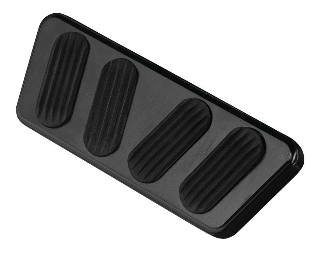 Lokar XBAG-6123 64-68 Mustang Black Brake Pedal Pad A/T