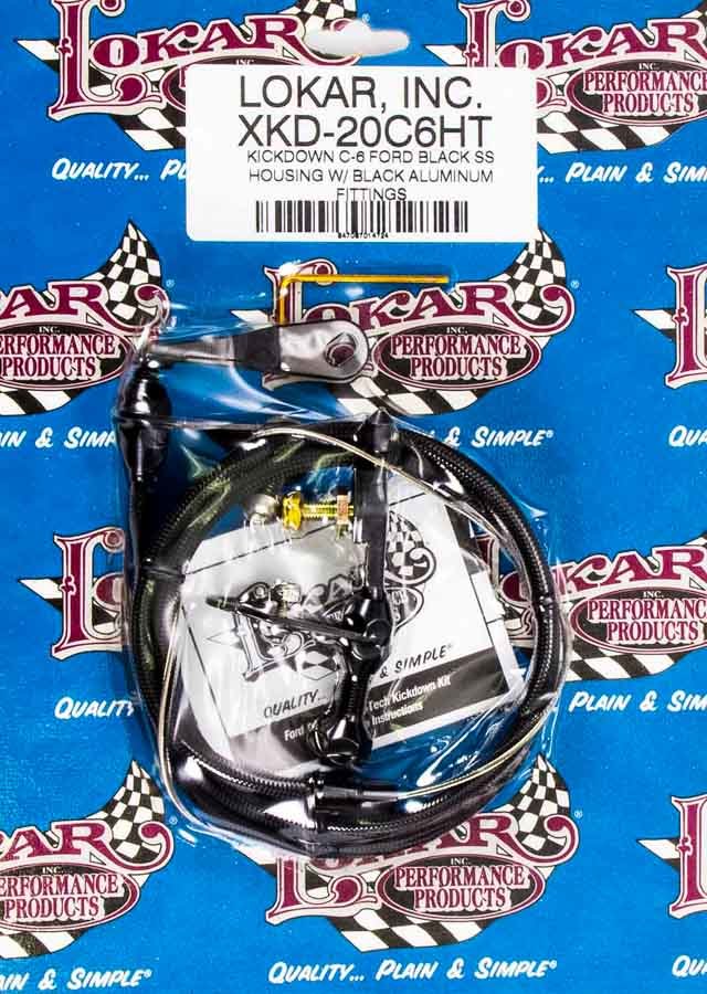 Lokar XKD-20C6HT Black Kickdown Kit Ford C6