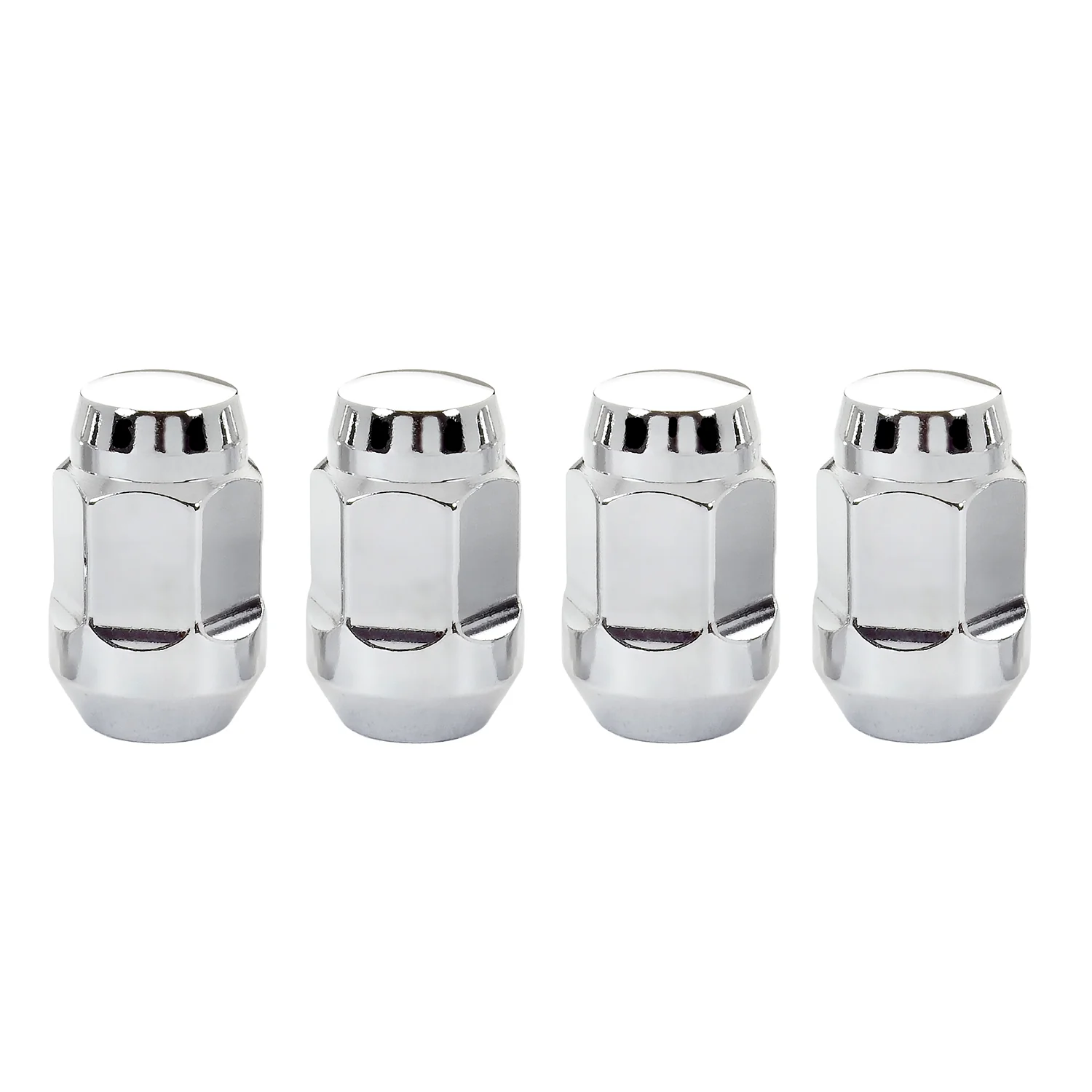 McGard 64010 Chrome Bulge Cone Seat Style Lug Nut Set (1/2-20 Thread Size) – Set of 4 Lug Nuts