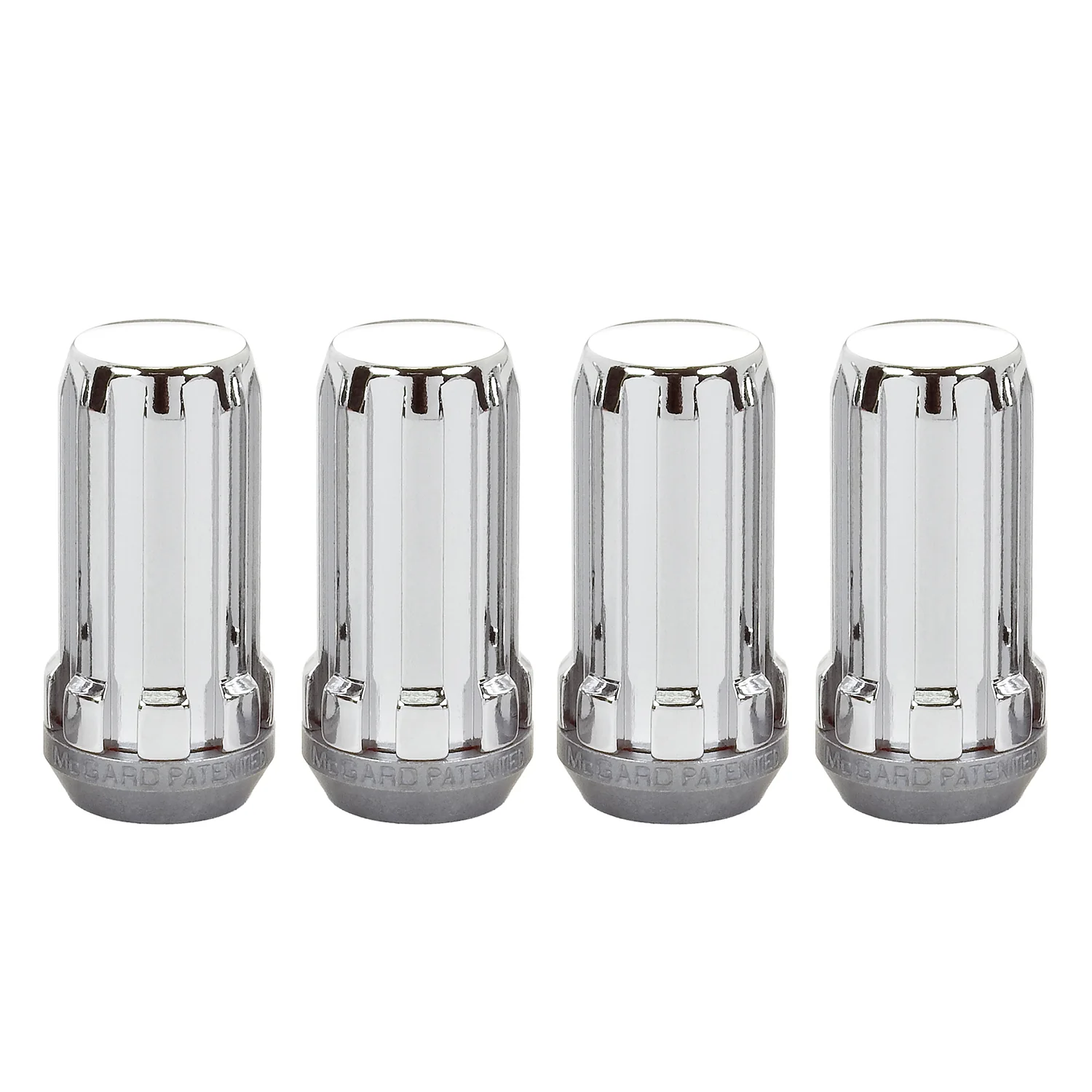McGard 65310 Chrome Cone Seat SplineDrive Lug Nut Set (M14 x 1.5 Thread Size) – Set of 4; Requires 65301 (1 Hex) or 65302 (22MM Hex) Installation Tool.