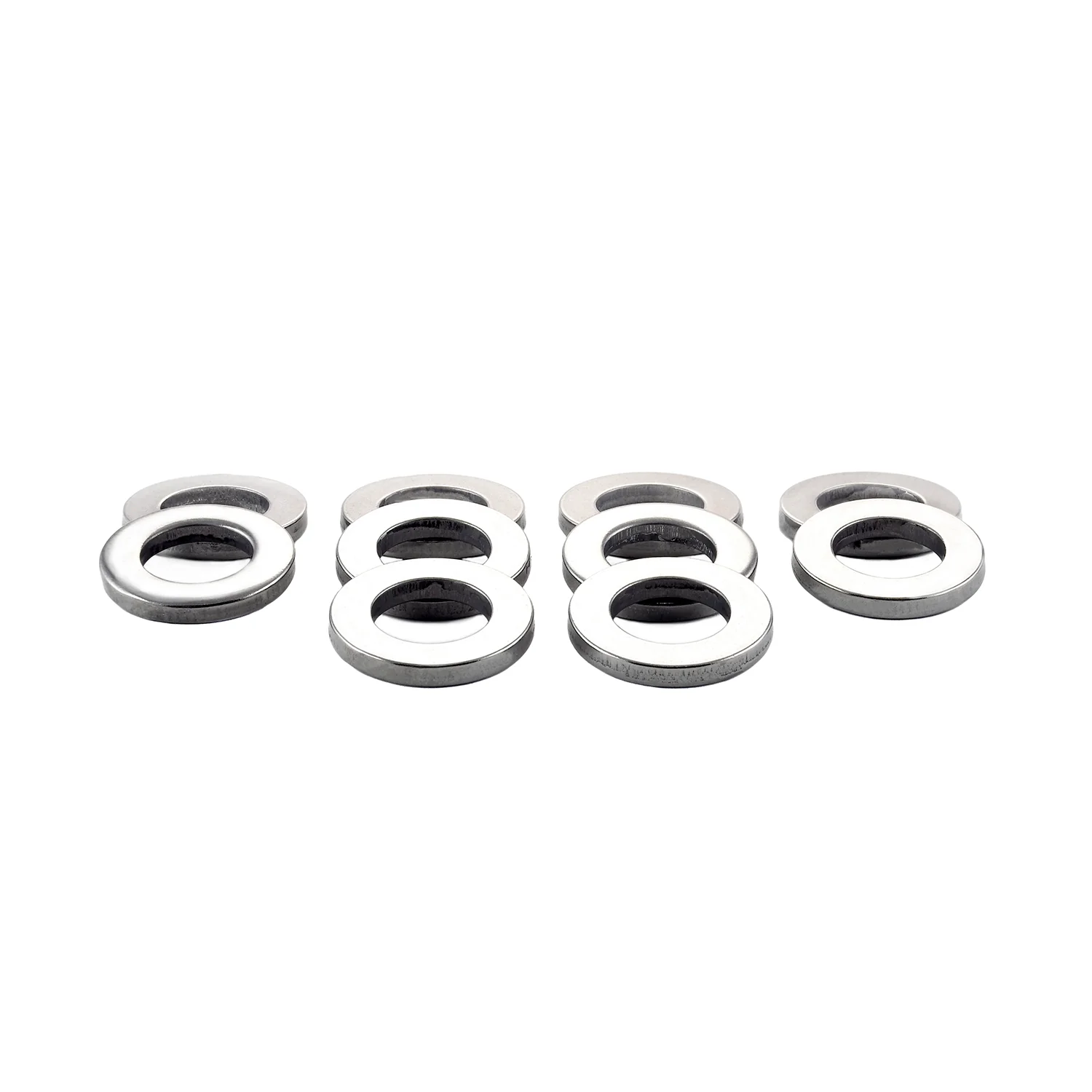 McGard 78713 Stainless Steel Cragar Center Hole Mag Washer – Pack of 10; Set of 10 Washers