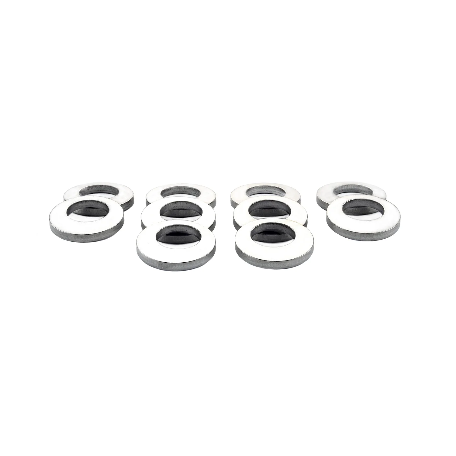 McGard 78714 Stainless Steel Cragar Offset Hole Mag Washer – Pack of 10; Set of 10 Washers