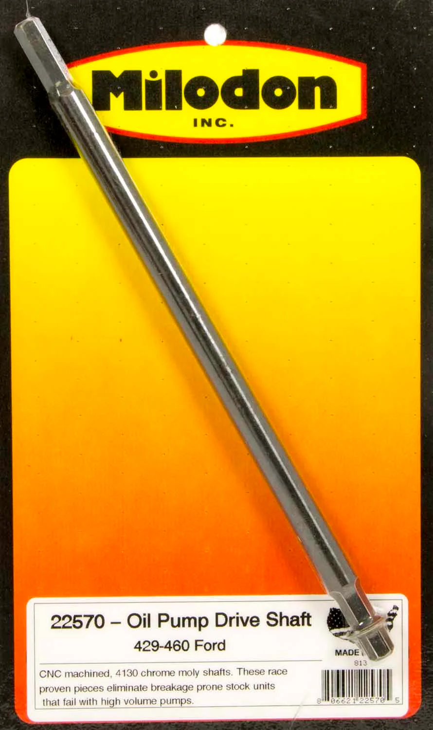 Milodon 22570 Oil Pump Shaft BBF