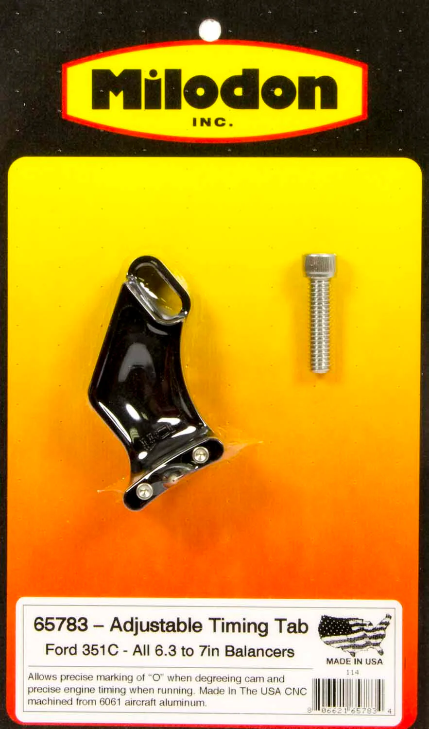 Milodon 65783 Billet Adjustable Timing Pointer Ford