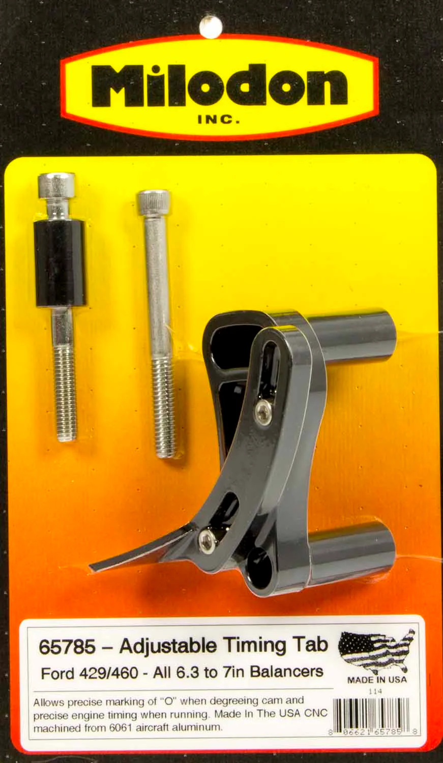 Milodon 65785 Billet Adjustable Timing Pointer BBF