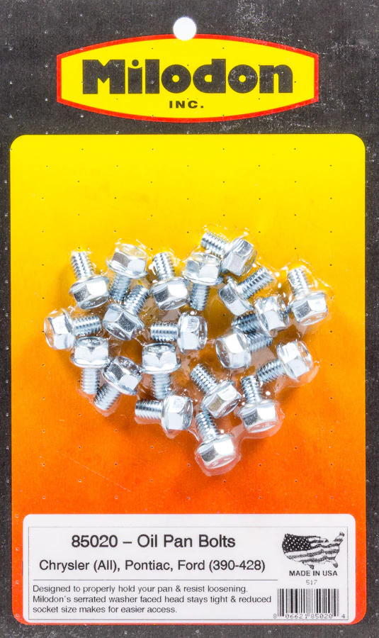 Milodon 85020 Oil Pan Bolt Kit BBM