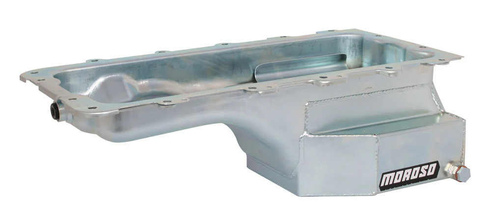 Moroso 20548 Ford 4.6L/5.4L Oil Pan 7Qt. Clear Zinc Steel