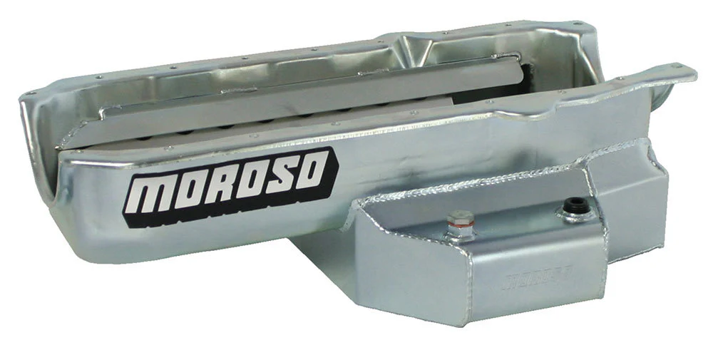 Moroso 21315 Sbc C/T Oil Pan - Rh Dipstick