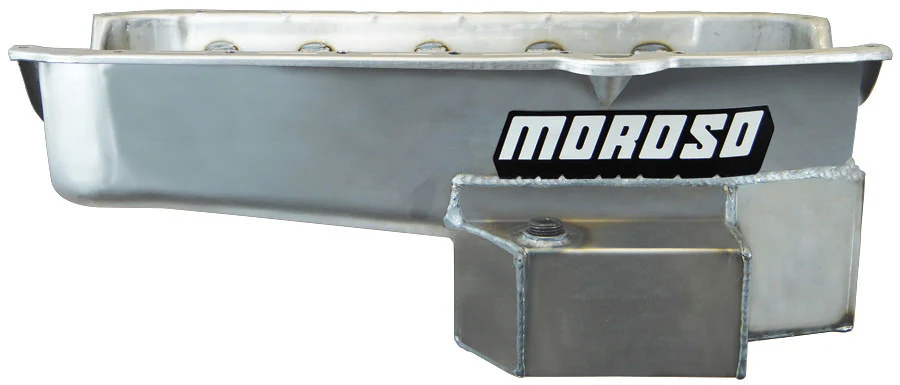 Moroso 21813 Sbc Rr 7Qt Oil Pan W/Lh Dipstick Pre-1980